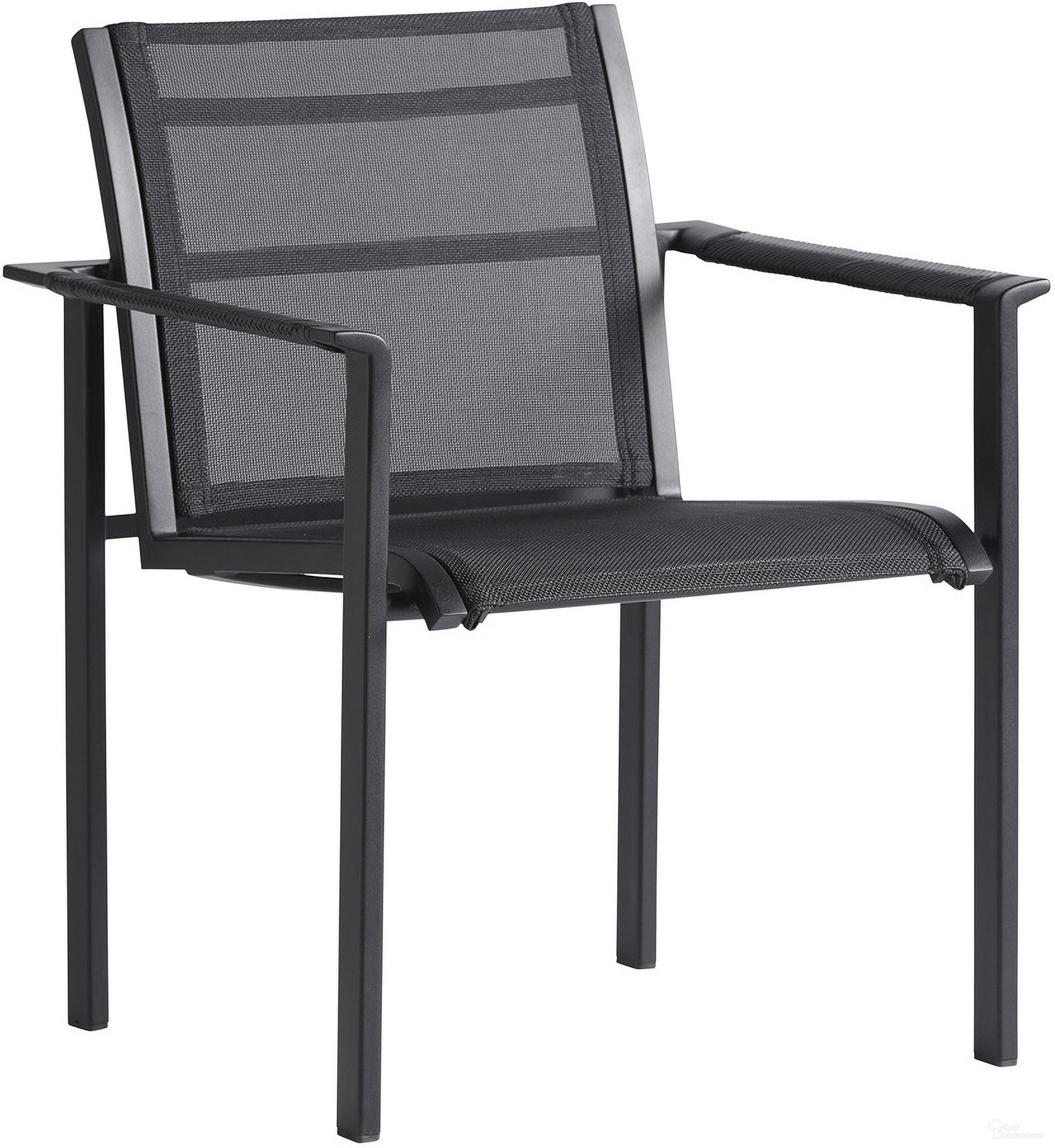 The appearance of South Beach Arm Dining Chair In Obsidian designed by Tommy Bahama in the transitional interior design. This obsidian piece of furniture was selected by 1StopBedrooms from South Beach Collection to add a touch of cosiness and style into your home. Sku: 3940-13. Material: Aluminum.