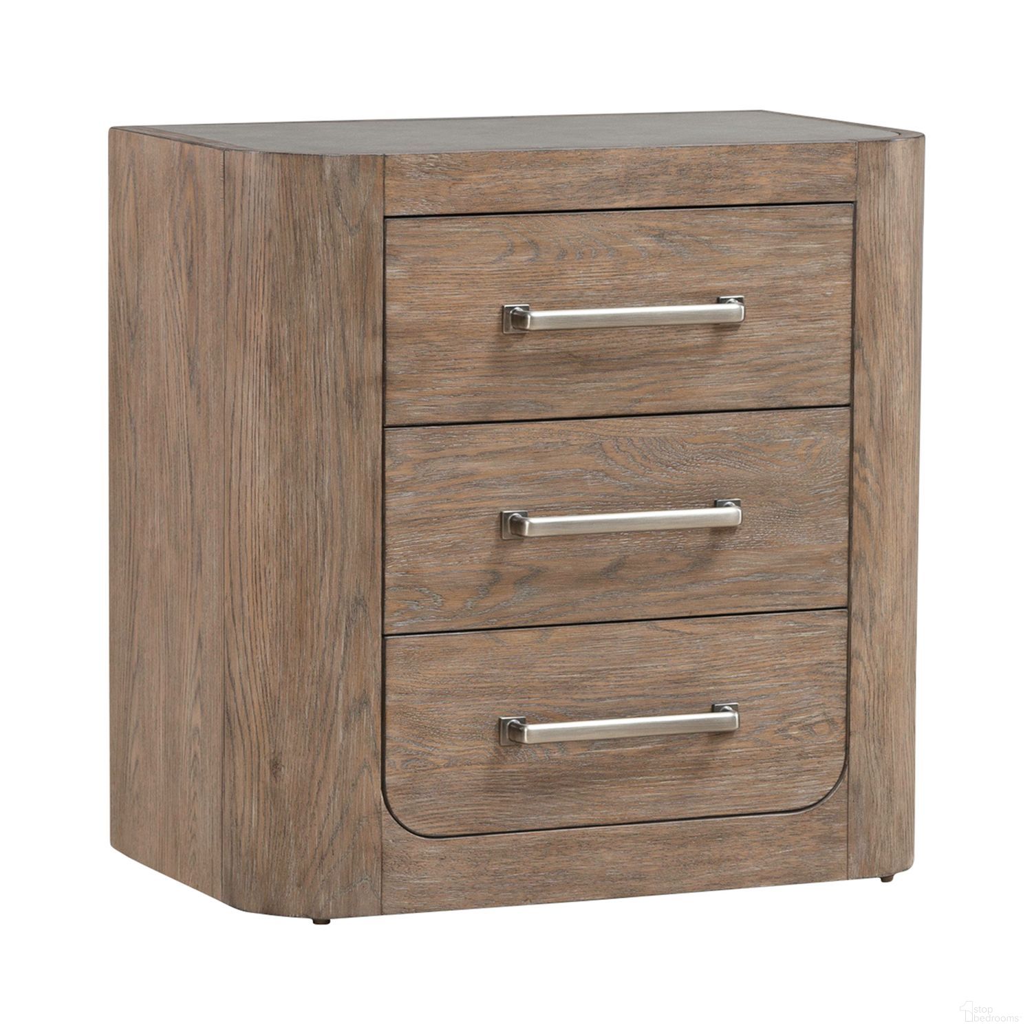 The appearance of South Bend Nightstand with Charging Station In Brown designed by Liberty in the modern / contemporary interior design. This brown piece of furniture  was selected by 1StopBedrooms from South Bend Collection to add a touch of cosiness and style into your home. Sku: 306-BR61. Material: Solid Rubberwood.