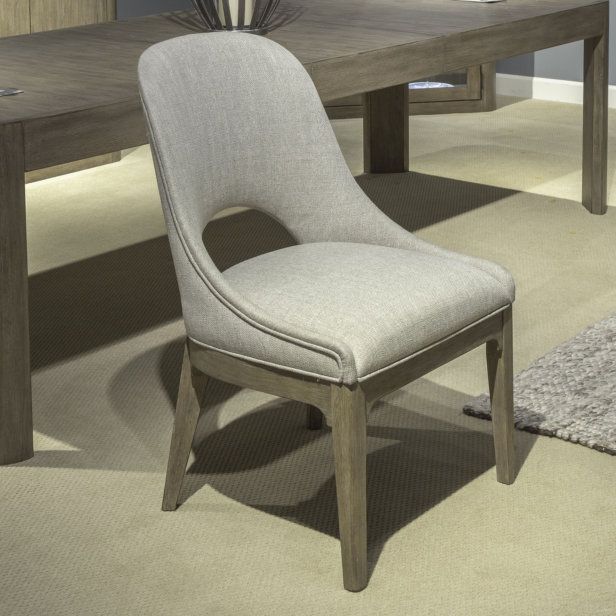 The appearance of South Bend Upholstered Side Chair Set of 2 In Brown designed by Liberty in the modern / contemporary interior design. This brown piece of furniture  was selected by 1StopBedrooms from South Bend Collection to add a touch of cosiness and style into your home. Sku: 306-C6501S. Material: Solid Rubberwood. Chair Type: Side Chair.