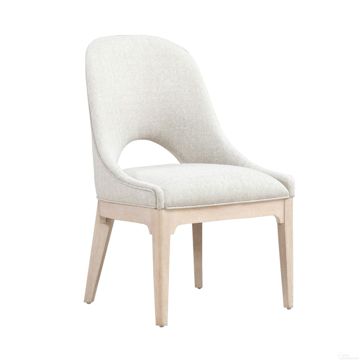 The appearance of South Bend Upholstered Side Chair Set of 2 In Cloud White designed by Liberty in the modern / contemporary interior design. This cloud white piece of furniture was selected by 1StopBedrooms from South Bend Collection to add a touch of cosiness and style into your home. Sku: 306W-C6501S. Material: Solid Rubberwood. Chair Type: Side Chair.
