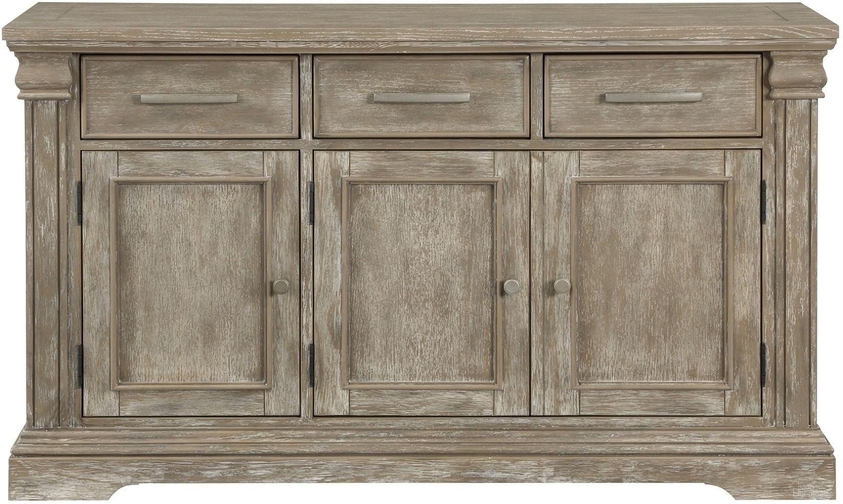 The appearance of Southlake Server In Brown and Gray designed by Homelegance in the traditional interior design. This brown and gray piece of furniture was selected by 1StopBedrooms from Southlake Collection to add a touch of cosiness and style into your home. Sku: 5741NN-40. Material: Oak Veneer.