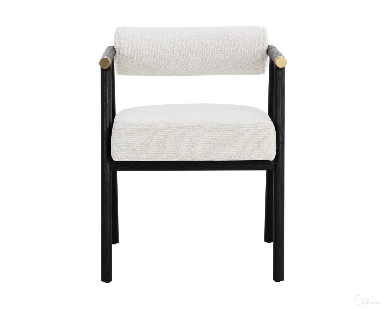 Sova Dining Armchair In Black and Copenhagen White