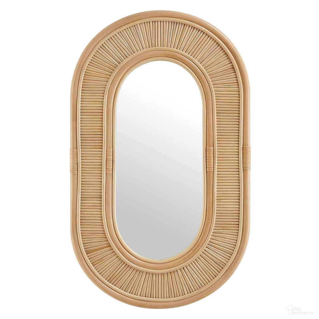 The appearance of Sovana Oval Rattan Wall Mirror In Natural designed by Modway in the modern / contemporary interior design. This natural piece of furniture was selected by 1StopBedrooms from Sovana Collection to add a touch of cosiness and style into your home. Sku: EEI-7369-NAT. Material: Rattan.