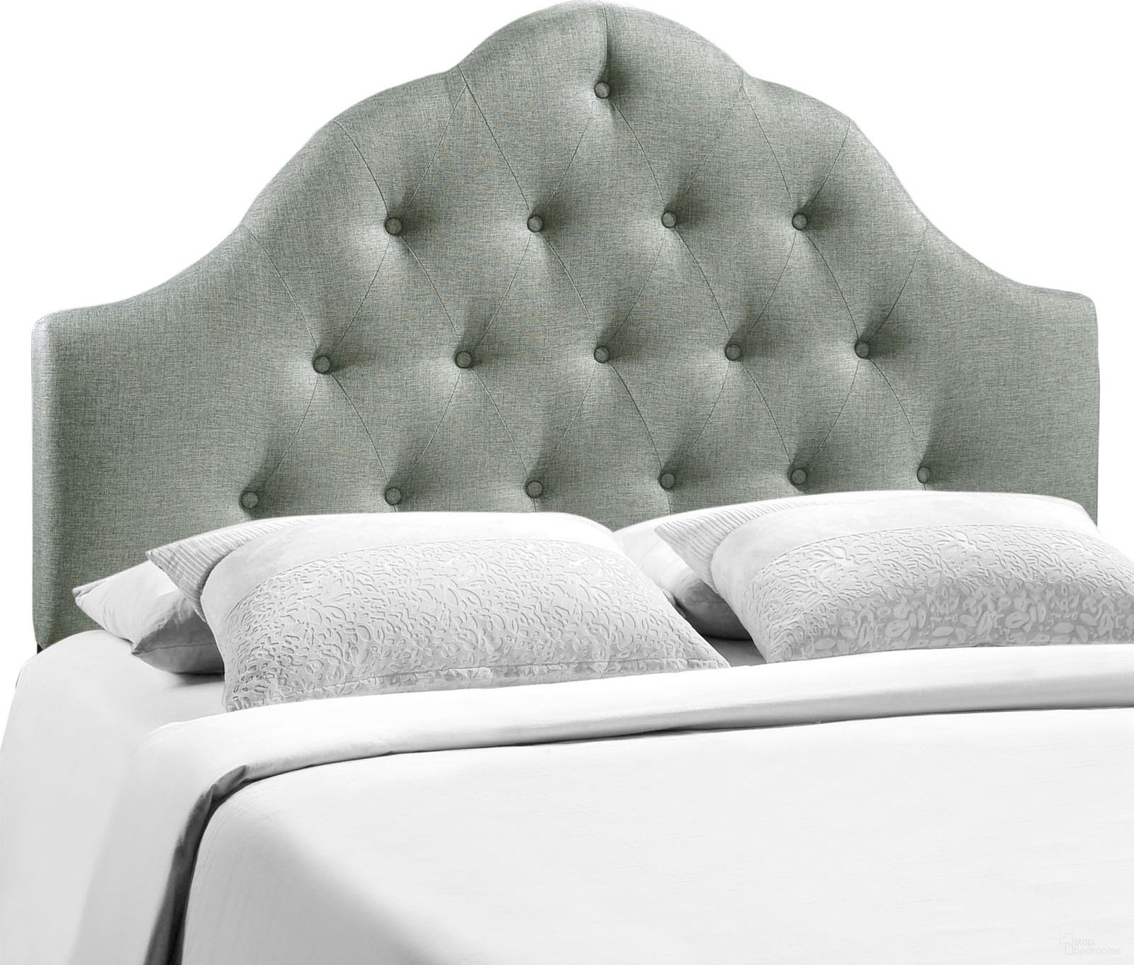 Sovereign Gray King Upholstered Fabric Headboard