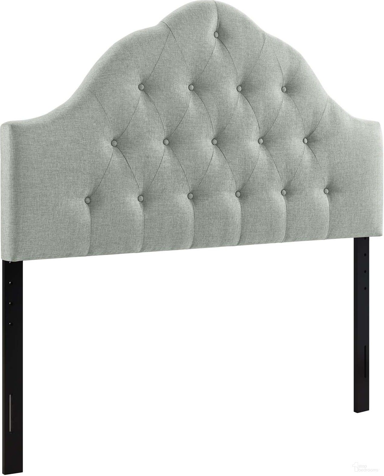 Sovereign Gray Queen Upholstered Fabric Headboard