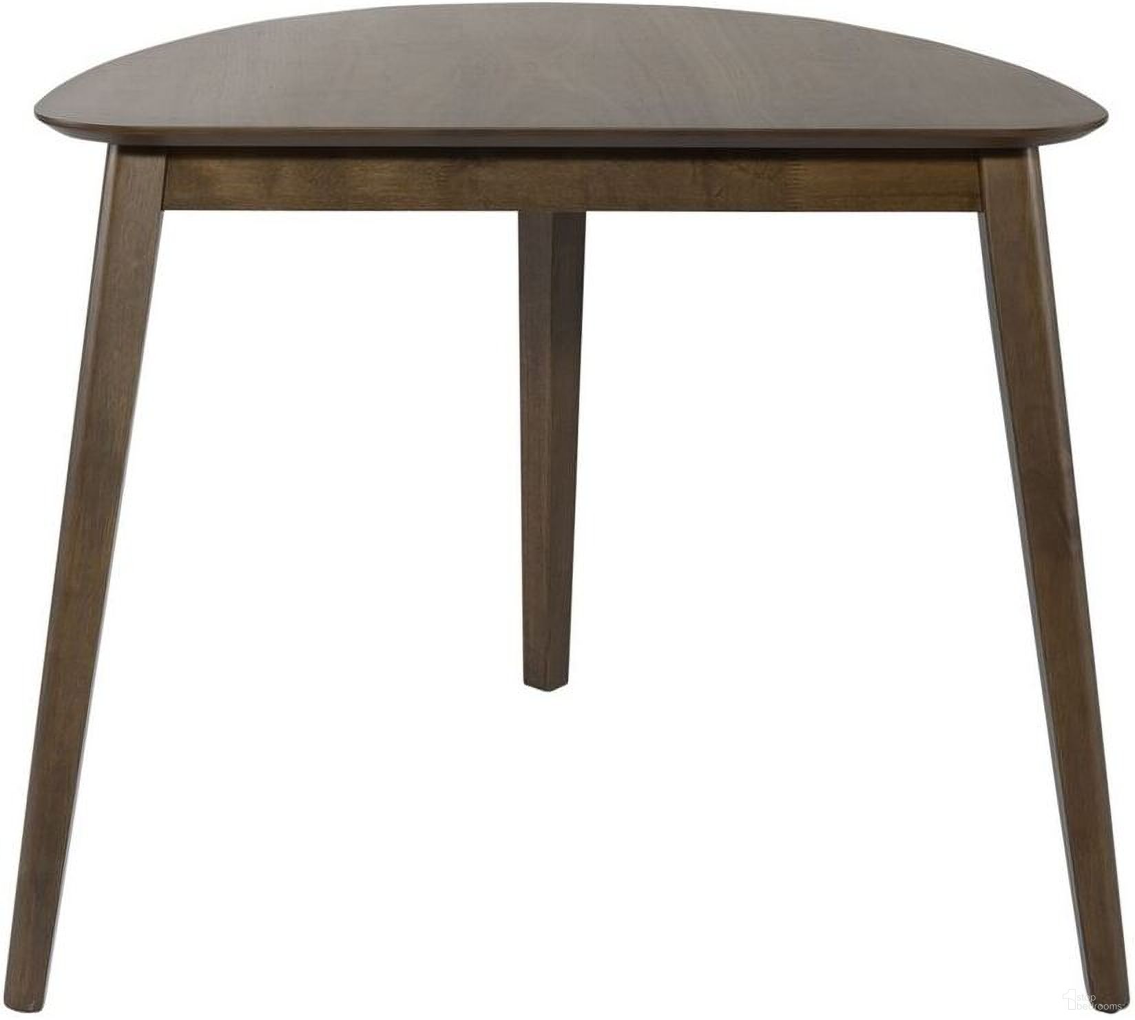 The appearance of Space Savers Triangle Table designed by Liberty in the modern / contemporary interior design. This walnut piece of furniture was selected by 1StopBedrooms from Space Savers Collection to add a touch of cosiness and style into your home. Sku: 198-T3236. Material: Rubberwood. Size: 36" x 32".