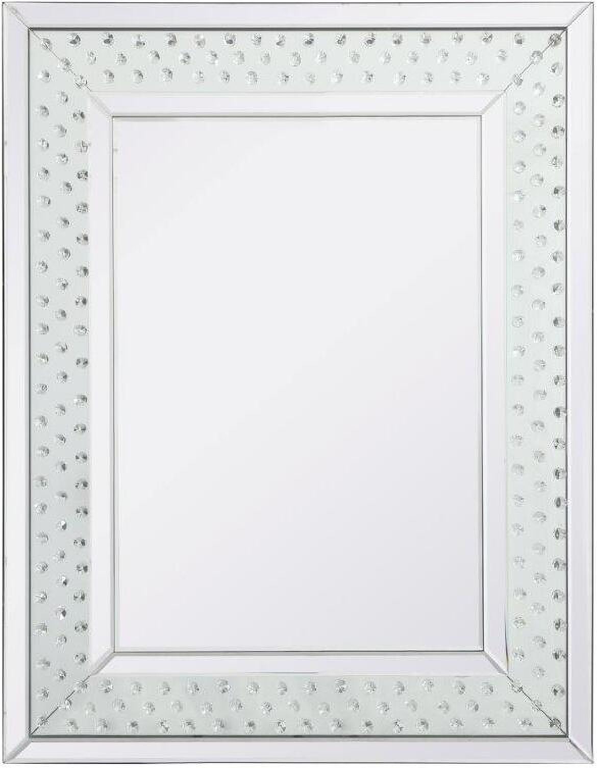 The appearance of Sparkle Crystal Mirror MR912836 designed by Elegant Lighting in the modern / contemporary interior design. This clear piece of furniture  was selected by 1StopBedrooms from Sparkle Collection to add a touch of cosiness and style into your home. Sku: MR912836. Material: MDF.