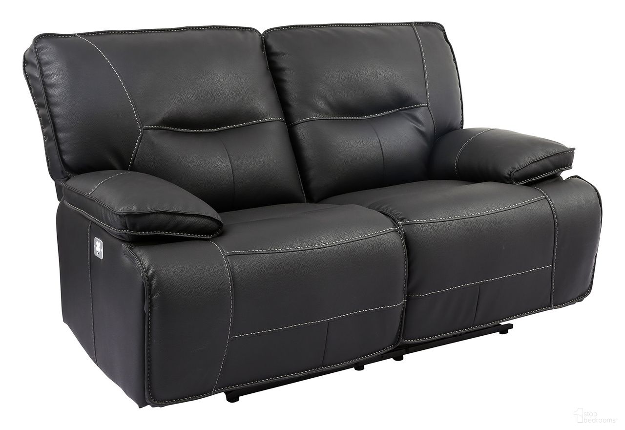 The appearance of Spartacus Black Dual Power Reclining Loveseat with Power Headrest designed by Parker House in the modern / contemporary interior design. This black piece of furniture was selected by 1StopBedrooms from Spartacus Collection to add a touch of cosiness and style into your home. Sku: MSPA#822PH-BLC. Material: Polyester.
