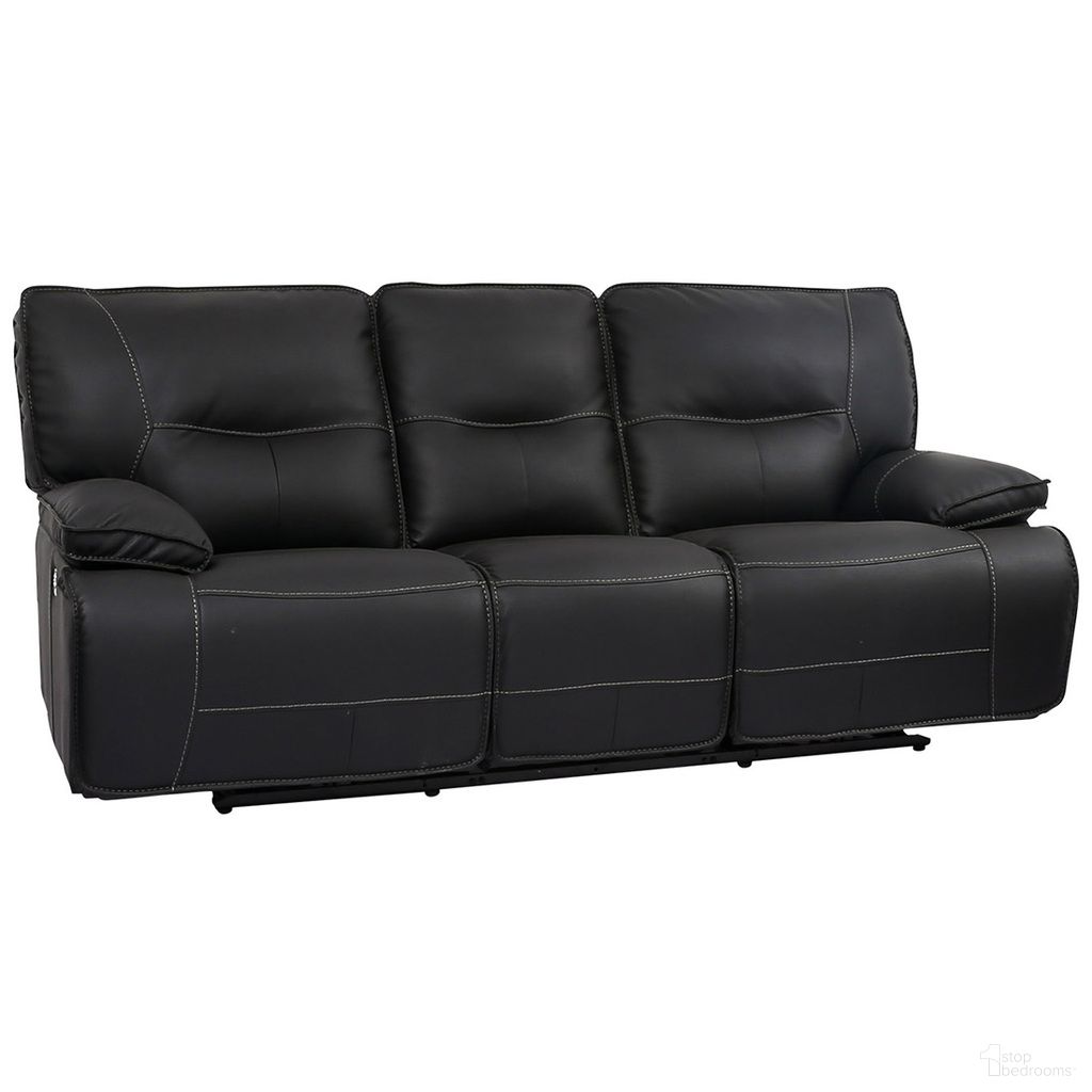 The appearance of Spartacus Black Dual Power Reclining Sofa with Power Headrest designed by Parker House in the modern / contemporary interior design. This black piece of furniture was selected by 1StopBedrooms from Spartacus Collection to add a touch of cosiness and style into your home. Sku: MSPA#832PH-BLC. Material: Polyester.