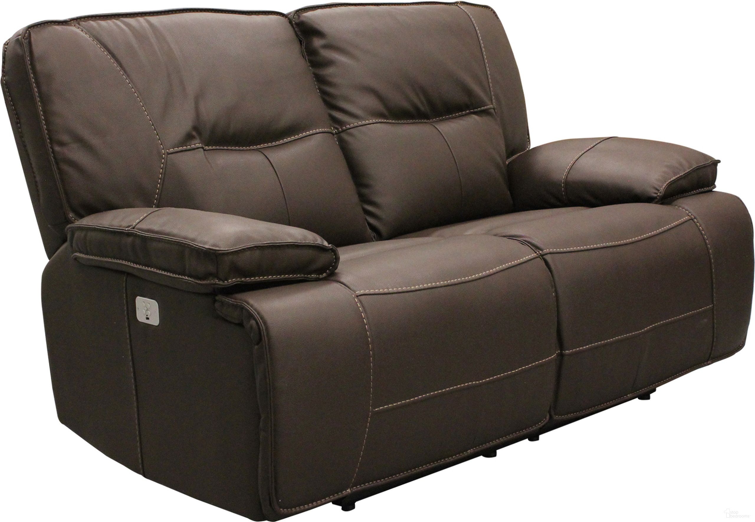 The appearance of Spartacus Chocolate Dual Power Reclining Loveseat with Power Headrest designed by Parker House in the modern / contemporary interior design. This brown piece of furniture was selected by 1StopBedrooms from Spartacus Collection to add a touch of cosiness and style into your home. Sku: MSPA#822PH-CHO. Material: Polyester.