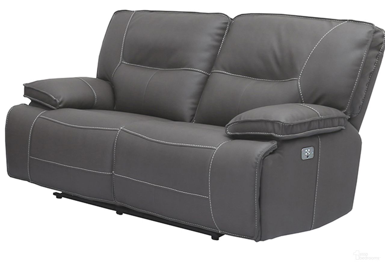 The appearance of Spartacus Haze Dual Power Reclining Loveseat with Power Headrest designed by Parker House in the modern / contemporary interior design. This gray piece of furniture was selected by 1StopBedrooms from Spartacus Collection to add a touch of cosiness and style into your home. Sku: MSPA#822PH-HAZ. Material: Polyester.