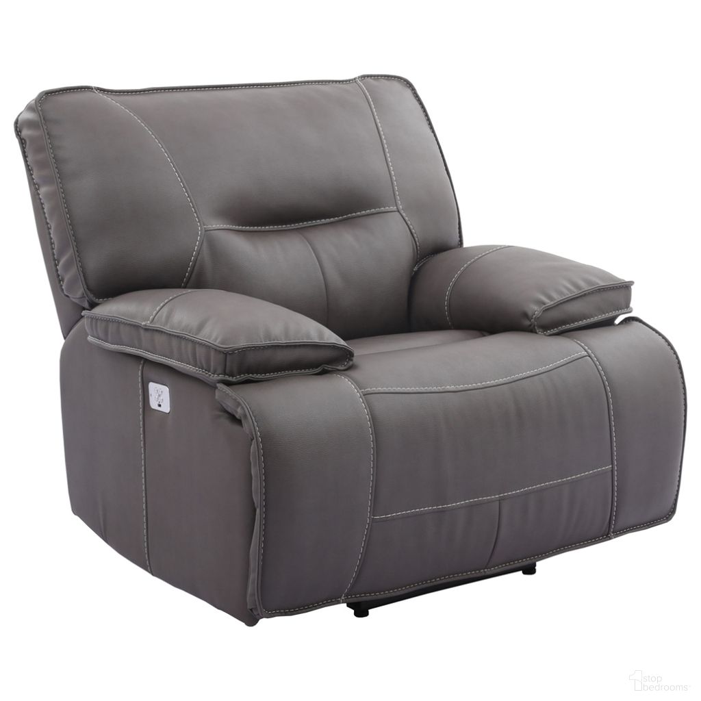 The appearance of Spartacus Haze Power Recliner with Headrest designed by Parker House in the modern / contemporary interior design. This grey piece of furniture  was selected by 1StopBedrooms from Spartacus Collection to add a touch of cosiness and style into your home. Sku: MSPA#812PH-HAZ. Material: Polyester.