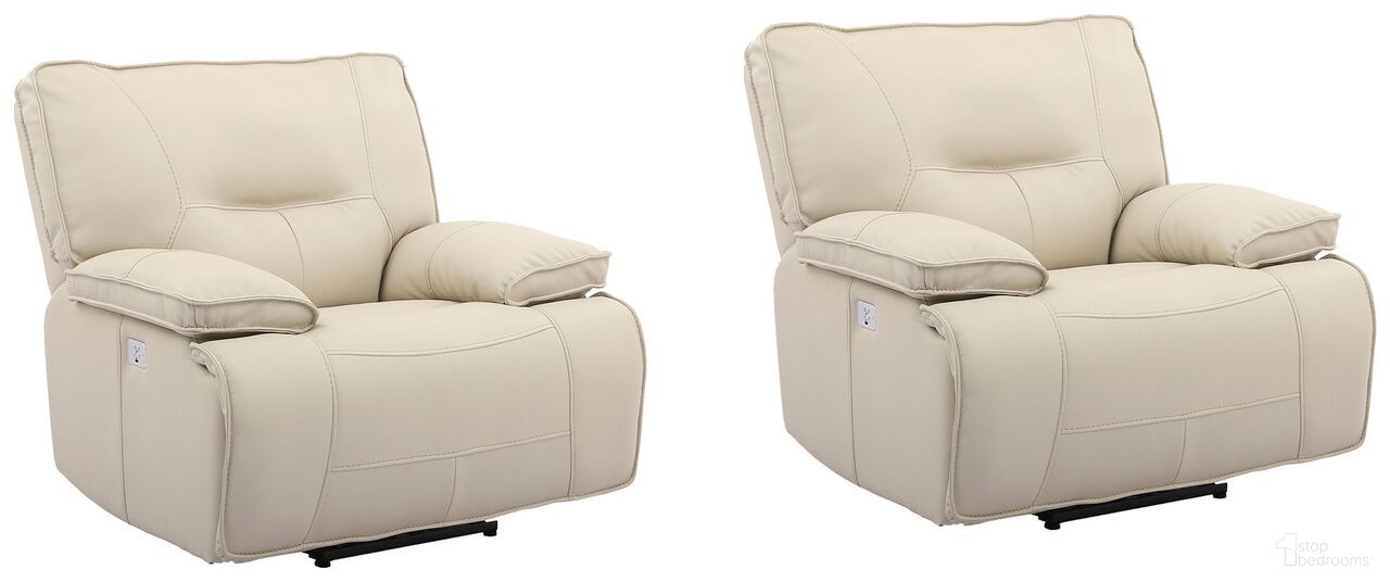 Spartacus Power Recliner Set of 2 In Oyster