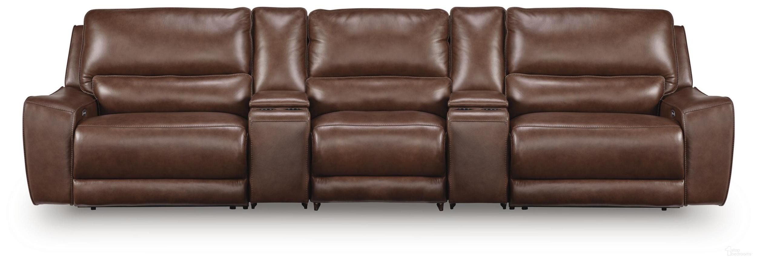 Spear Hill 5-Piece Power Reclining Sectional In Canyon