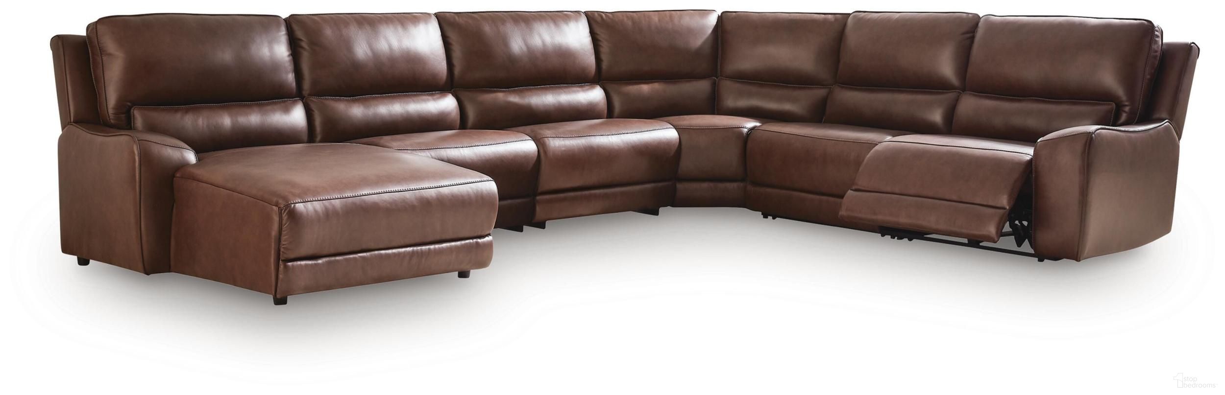 Spear Hill 6-Piece Reclining Sectional with LAF Chaise In Canyon