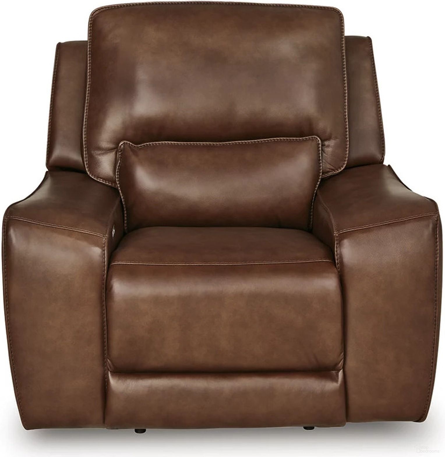 The appearance of Spear Hill Power Recliner In Canyon designed by Signature Design by Ashley in the modern / contemporary interior design. This canyon piece of furniture was selected by 1StopBedrooms from Spear Hill Collection to add a touch of cosiness and style into your home. Sku: NCU6260713. Material: Leather Match.