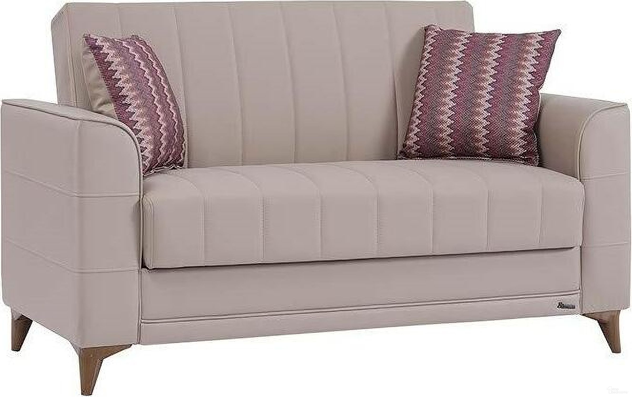 The appearance of Speedy Upholstered Convertible Loveseat with Storage In Gray SPY-GY-LS designed by Casamode in the modern / contemporary interior design. This gray piece of furniture was selected by 1StopBedrooms from Speedy Collection to add a touch of cosiness and style into your home. Sku: SPY-GY-LS. Material: Microsuede.