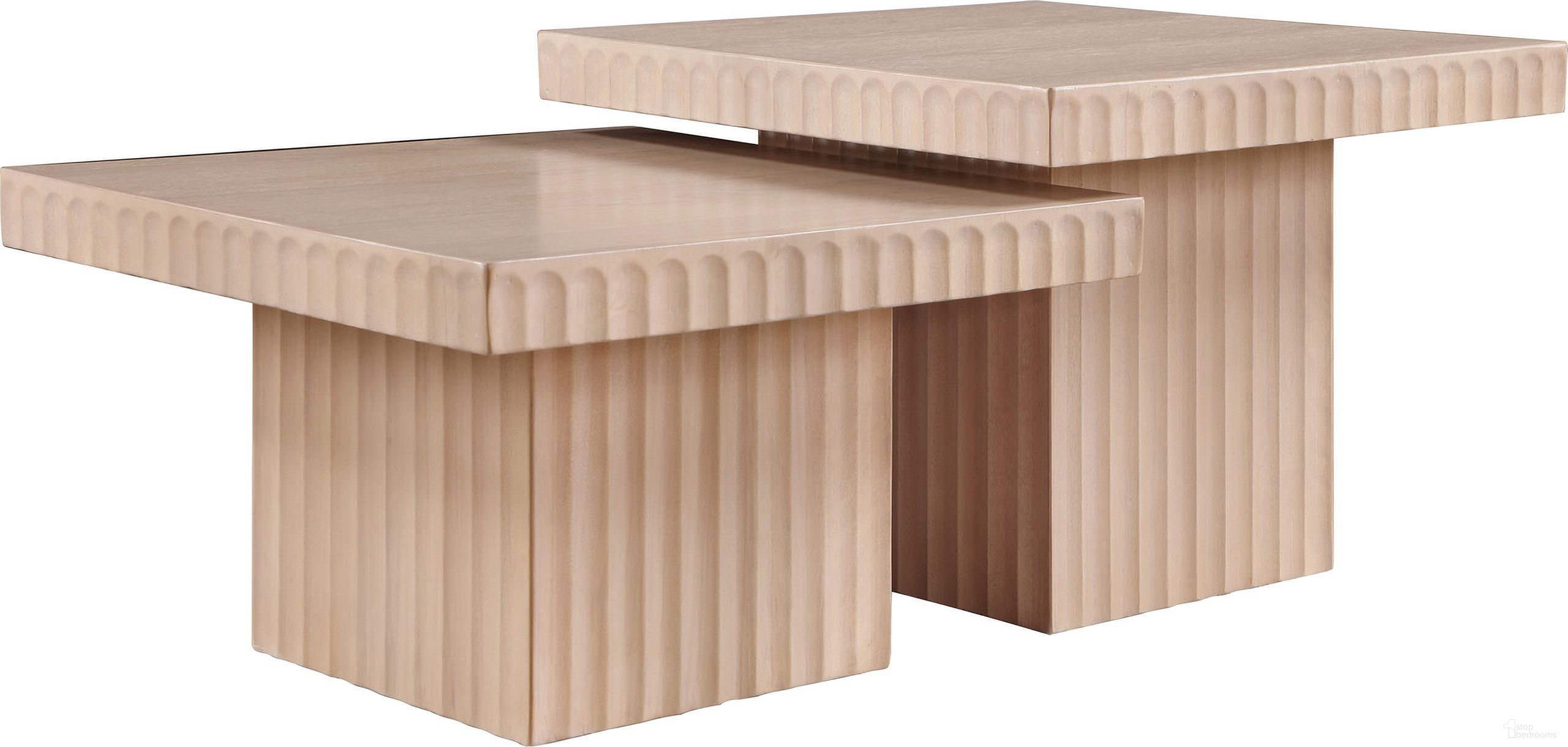 The appearance of Spencer Oak Veneer 2 Piece Coffee Table In Natural and Natural designed by Meridian in the modern / contemporary interior design. This natural and natural piece of furniture  was selected by 1StopBedrooms from Spencer Collection to add a touch of cosiness and style into your home. Sku: 253Oak-CT12;253Oak-CT15. Material: Rubberwood.