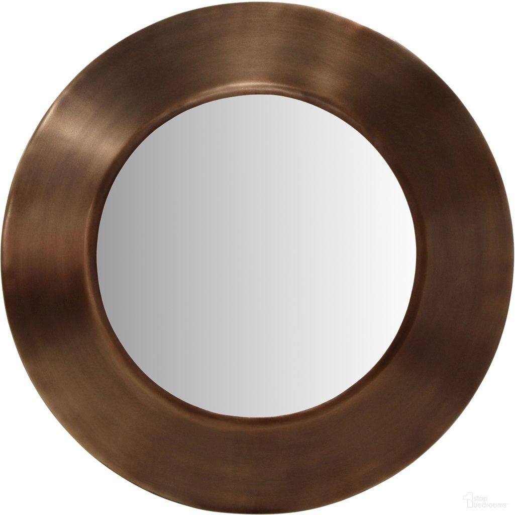 The appearance of Sphere Iron Mirror In Brown designed by Meridian in the modern / contemporary interior design. This brown piece of furniture  was selected by 1StopBedrooms from Sphere Collection to add a touch of cosiness and style into your home. Sku: 66003Brown-24M. Material: Iron.