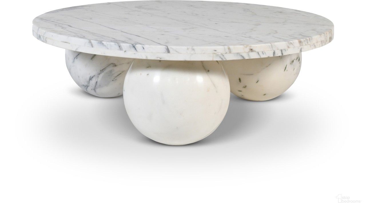 Spherical Coffee Table In White