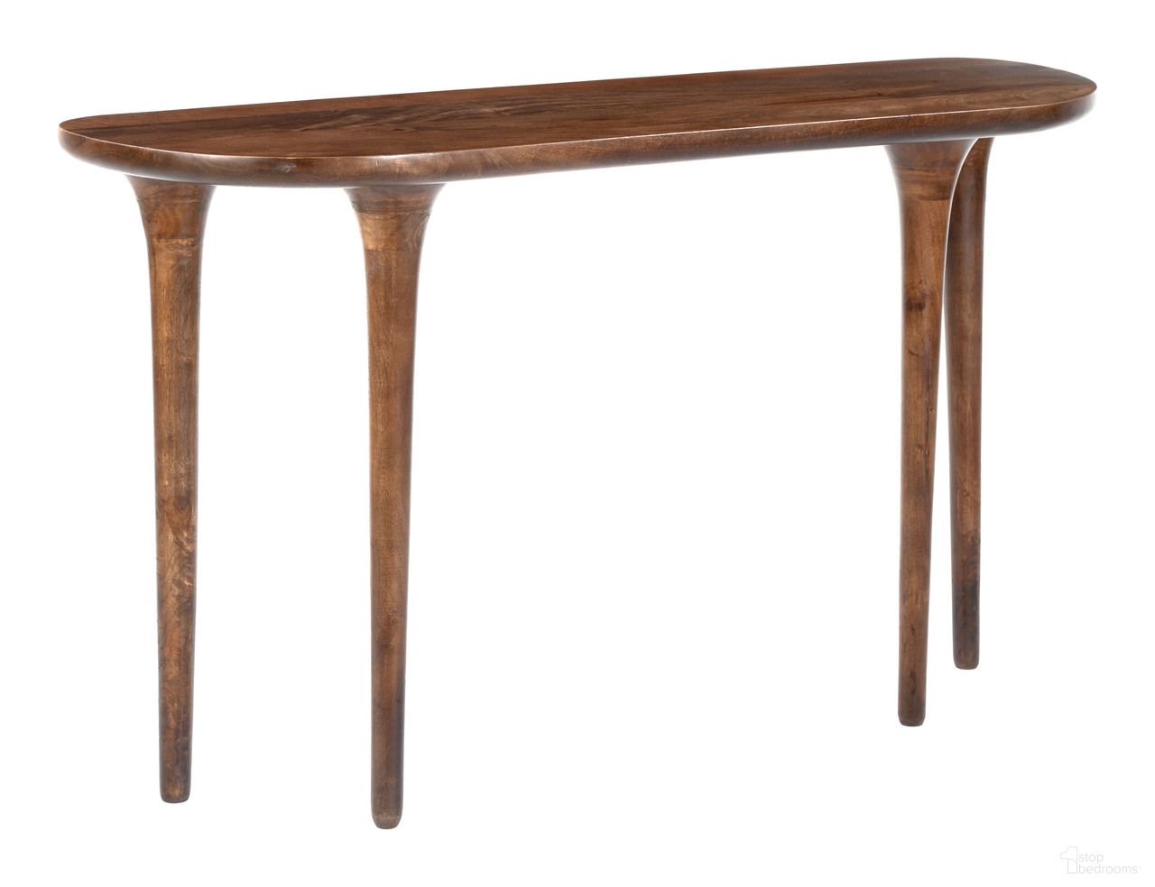 The appearance of Spiker Console Table In Walnut designed by Zuo Modern in the modern / contemporary interior design. This walnut piece of furniture  was selected by 1StopBedrooms from Spiker Collection to add a touch of cosiness and style into your home. Sku: 110805. Material: Mango Wood.