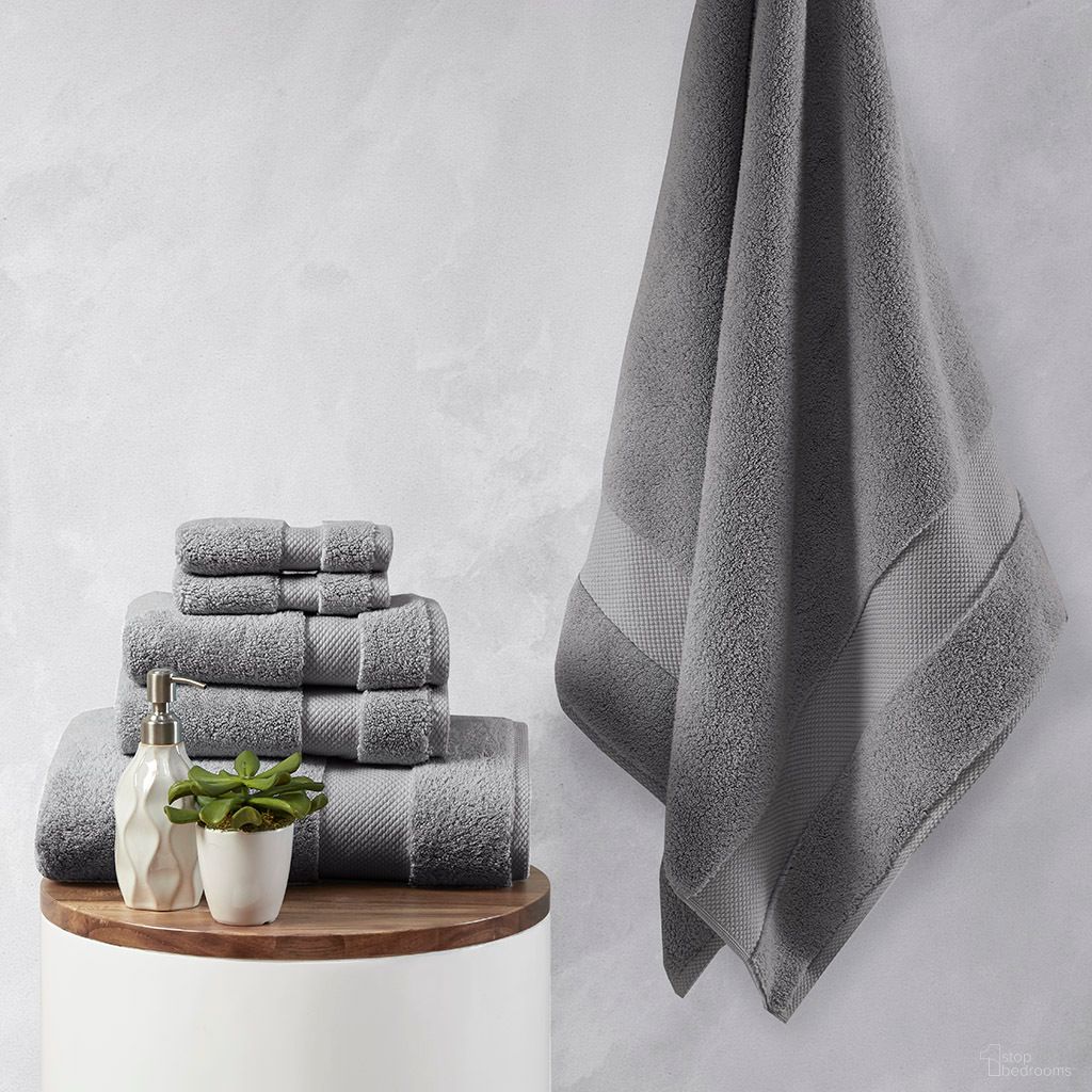 Splendor 1000Gsm Cotton 6 Piece Towel Set In Charcoal