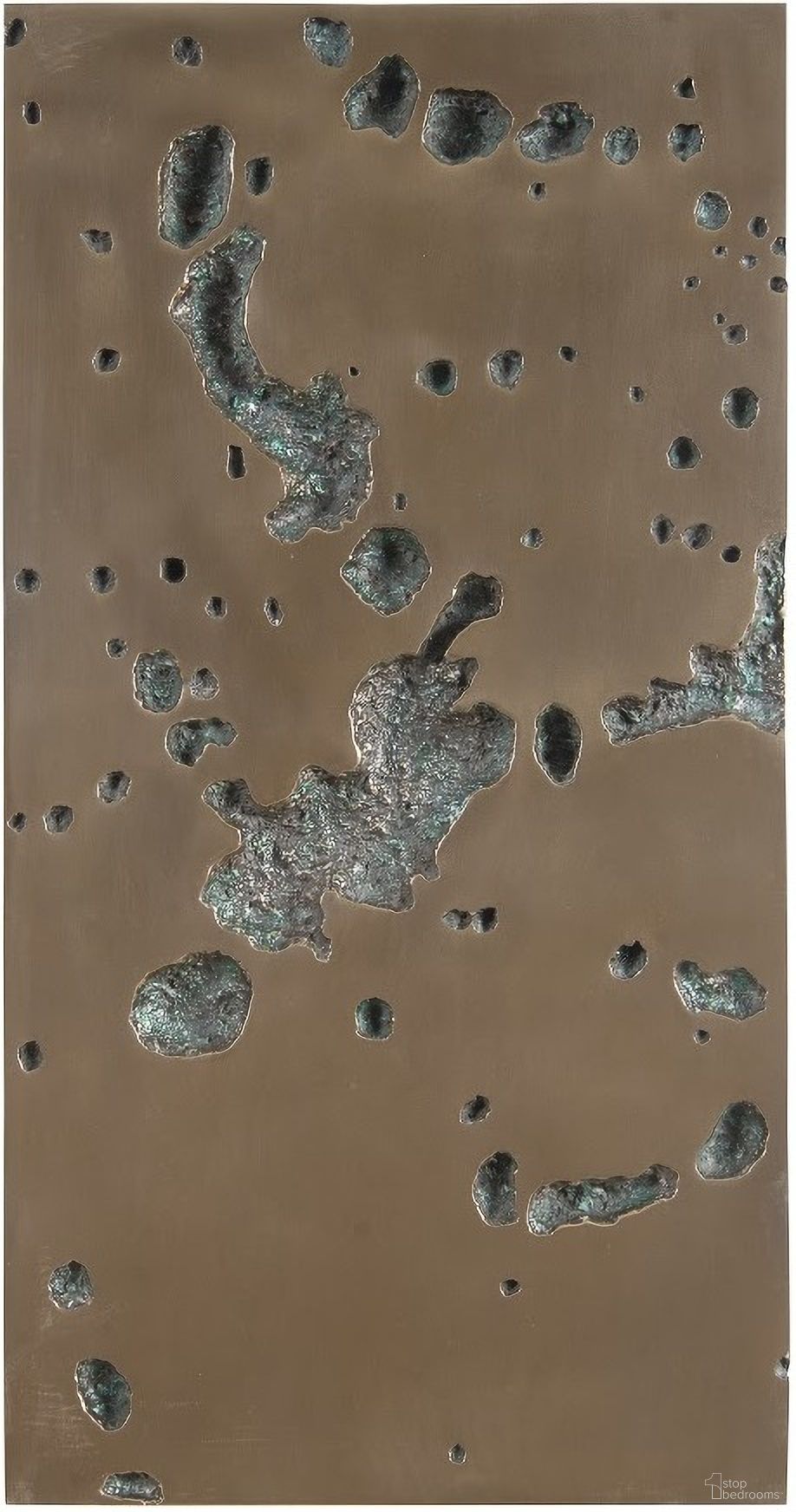 The appearance of Splotch Rectangle Wall Art In Bronze Finish PH102202 designed by Phillips Collection in the modern / contemporary interior design. This bronze piece of furniture was selected by 1StopBedrooms from Splotch Collection to add a touch of cosiness and style into your home. Sku: PH102202. Material: Resin.