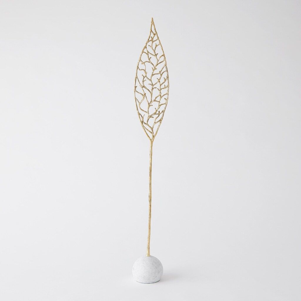 The appearance of Sprig Large Sculpture In White designed by Global Views in the modern / contemporary interior design. This white piece of furniture  was selected by 1StopBedrooms from Sprig Collection to add a touch of cosiness and style into your home. Sku: 883186. Material: Marble.