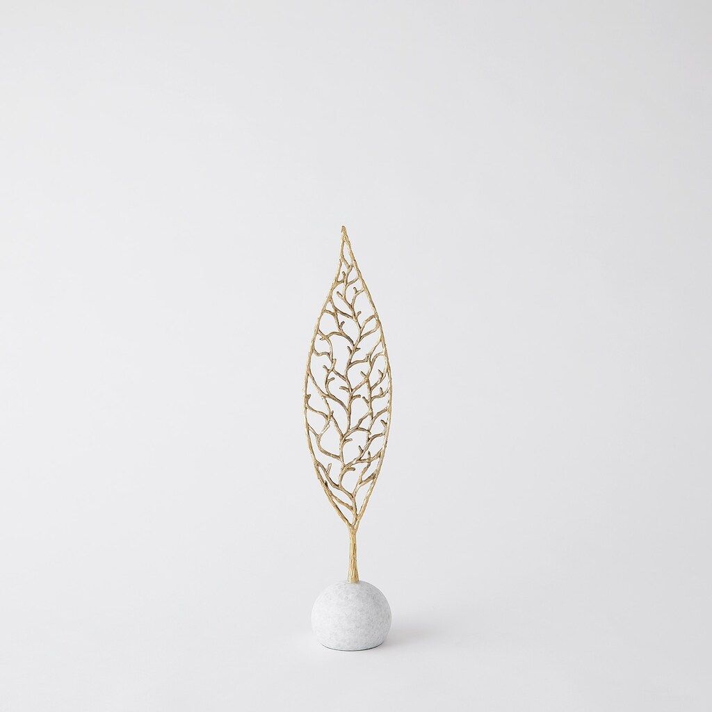 The appearance of Sprig Small Sculpture In White designed by Global Views in the modern / contemporary interior design. This white piece of furniture  was selected by 1StopBedrooms from Sprig Collection to add a touch of cosiness and style into your home. Sku: 883188. Material: Marble.