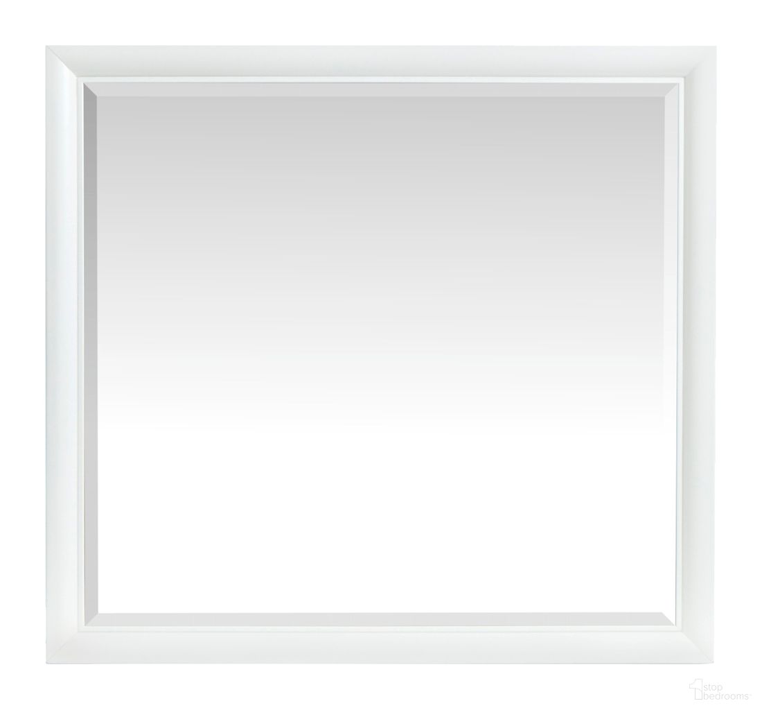 The appearance of Springhouse Landscape Mirror In Whisper White designed by Magnussen in the transitional interior design. This whisper white piece of furniture  was selected by 1StopBedrooms from Springhouse Collection to add a touch of cosiness and style into your home. Sku: B5993-40. Material: MDF.
