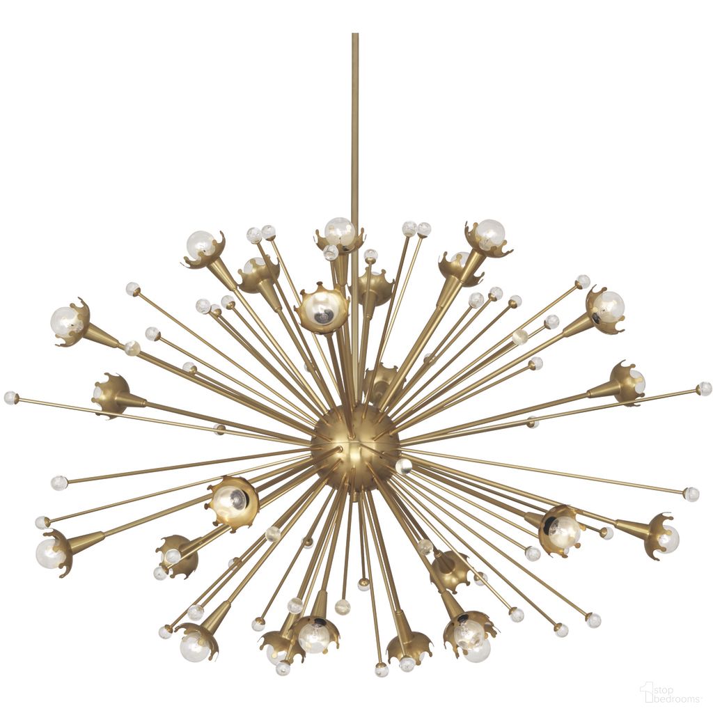 The appearance of Sputnik Chandelier In Antique Brass designed by Jonathan Adler in the modern / contemporary interior design. This antique brass piece of furniture was selected by 1StopBedrooms from Sputnik Collection to add a touch of cosiness and style into your home. Sku: 34305. Material: Polished Nickel.