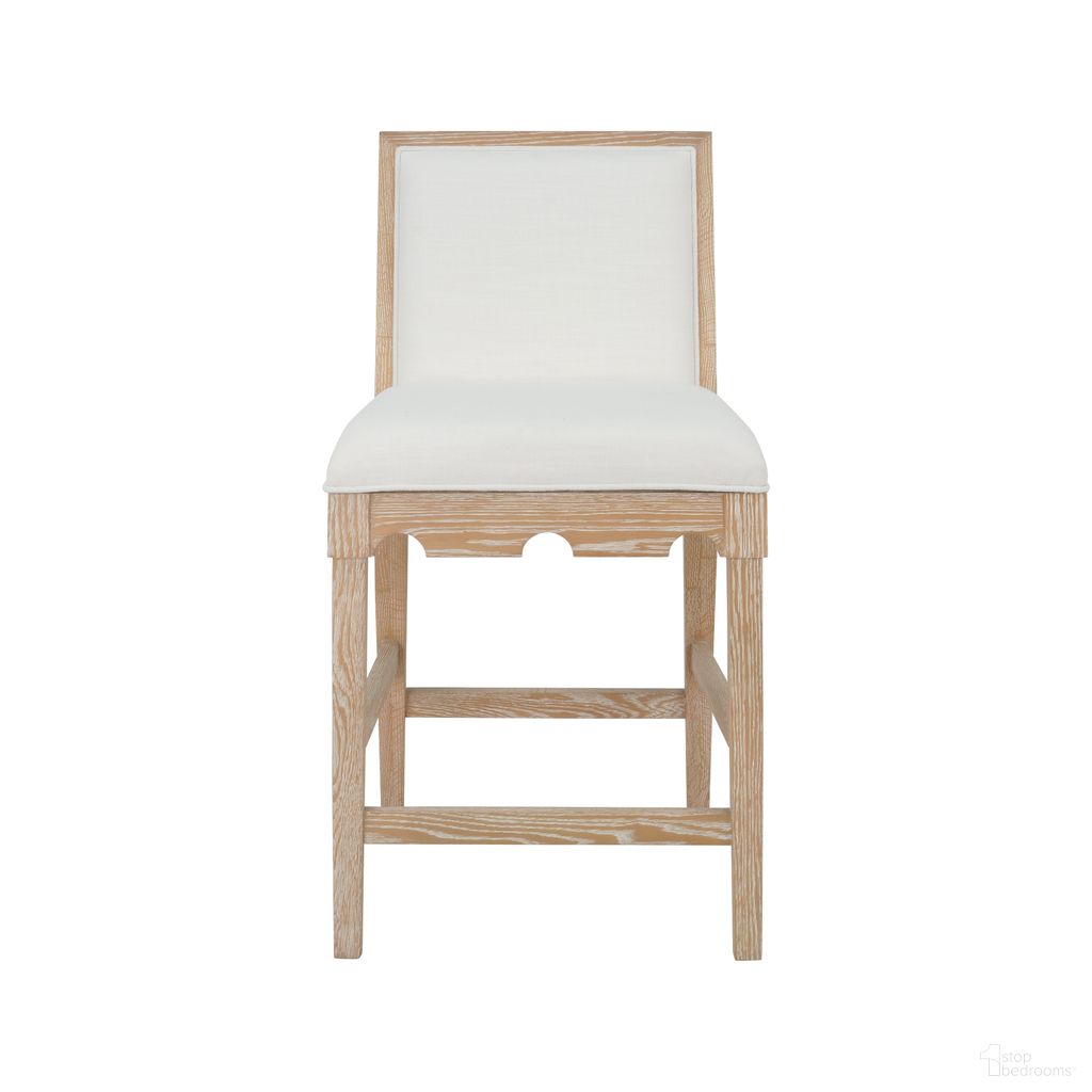 Square Back Counter Stool In Brown