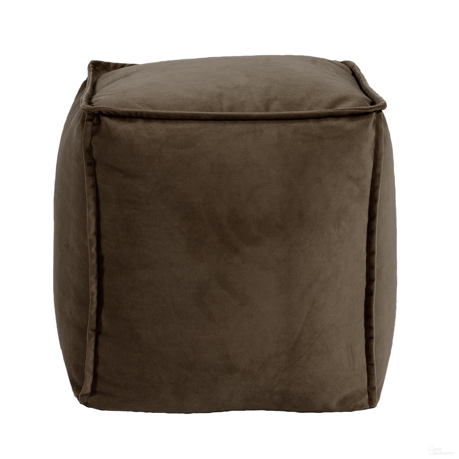 The appearance of Square Pouf Bella In Chocolate designed by Howard Elliott in the modern / contemporary interior design. This chocolate piece of furniture was selected by 1StopBedrooms from Bella Collection to add a touch of cosiness and style into your home. Sku: 873-220. Material: Polyester.