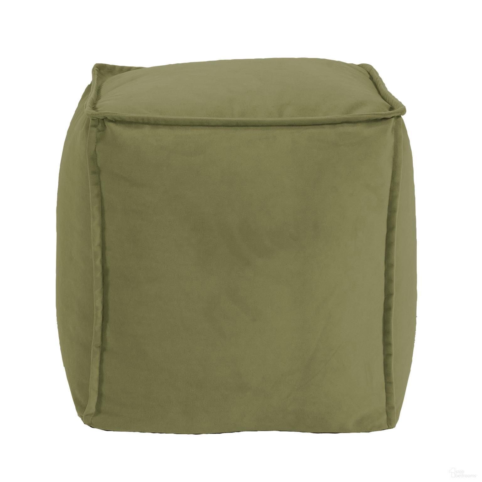The appearance of Square Pouf Bella In Moss designed by Howard Elliott in the modern / contemporary interior design. This moss piece of furniture was selected by 1StopBedrooms from Bella Collection to add a touch of cosiness and style into your home. Sku: 873-221. Material: Polyester.
