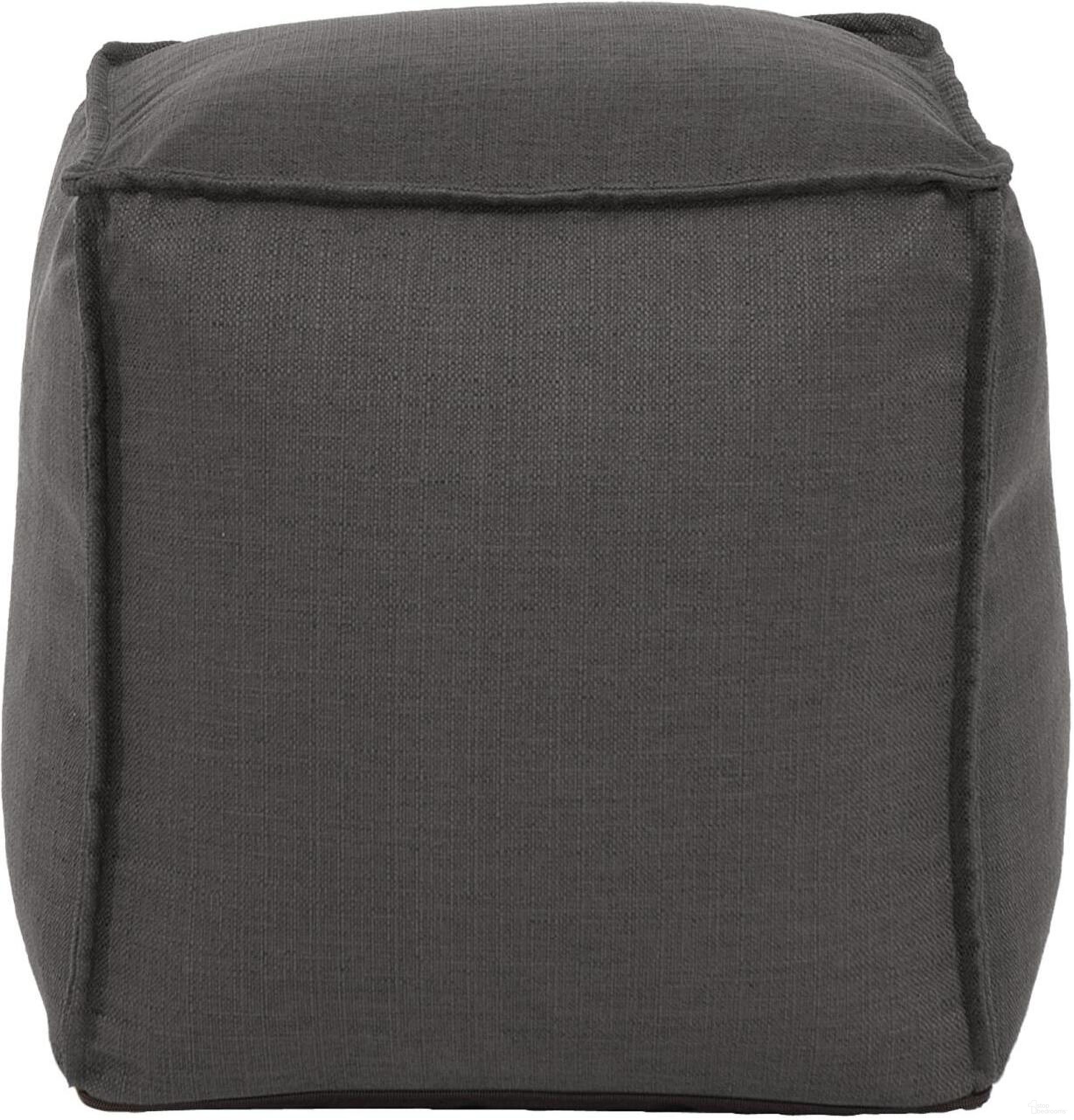 Square Pouf Sterling In Charcoal