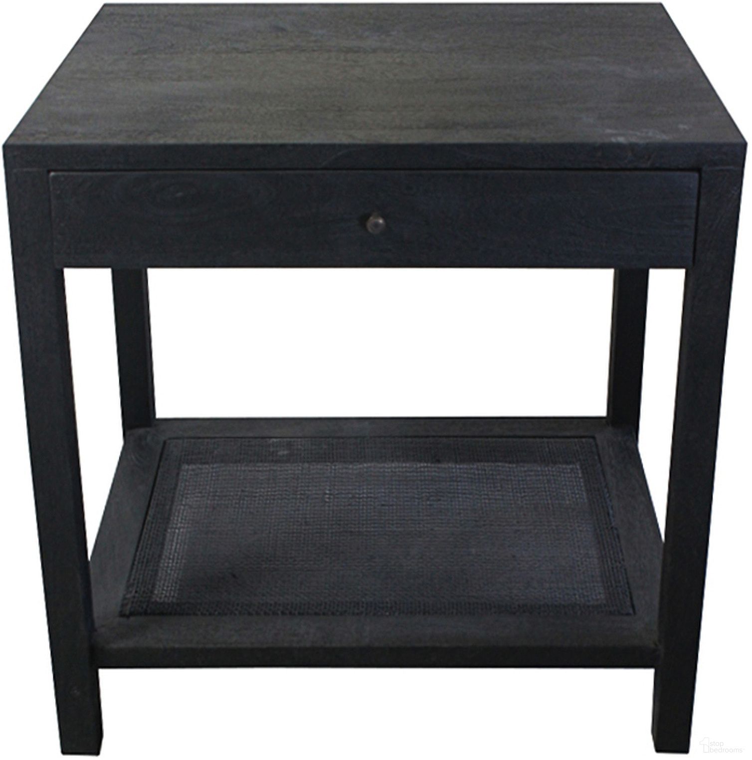 The appearance of Square Solid Wood and Cane Accent/End Table In Espresso designed by Crestview Collection in the transitional interior design. This espresso piece of furniture  was selected by 1StopBedrooms from  to add a touch of cosiness and style into your home. Sku: CVFNR4591. Material: Solid Wood.