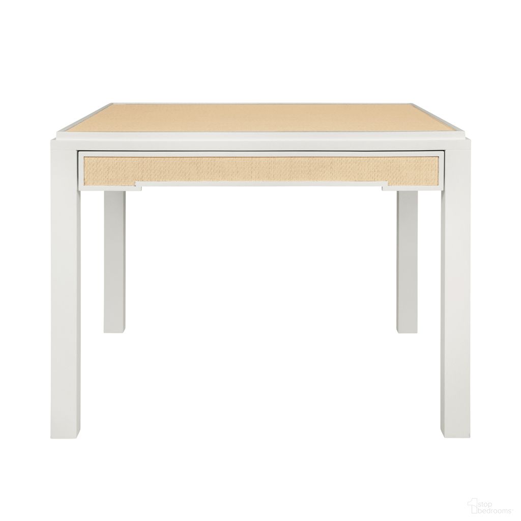 Square Two Drawer Game Table In Brown