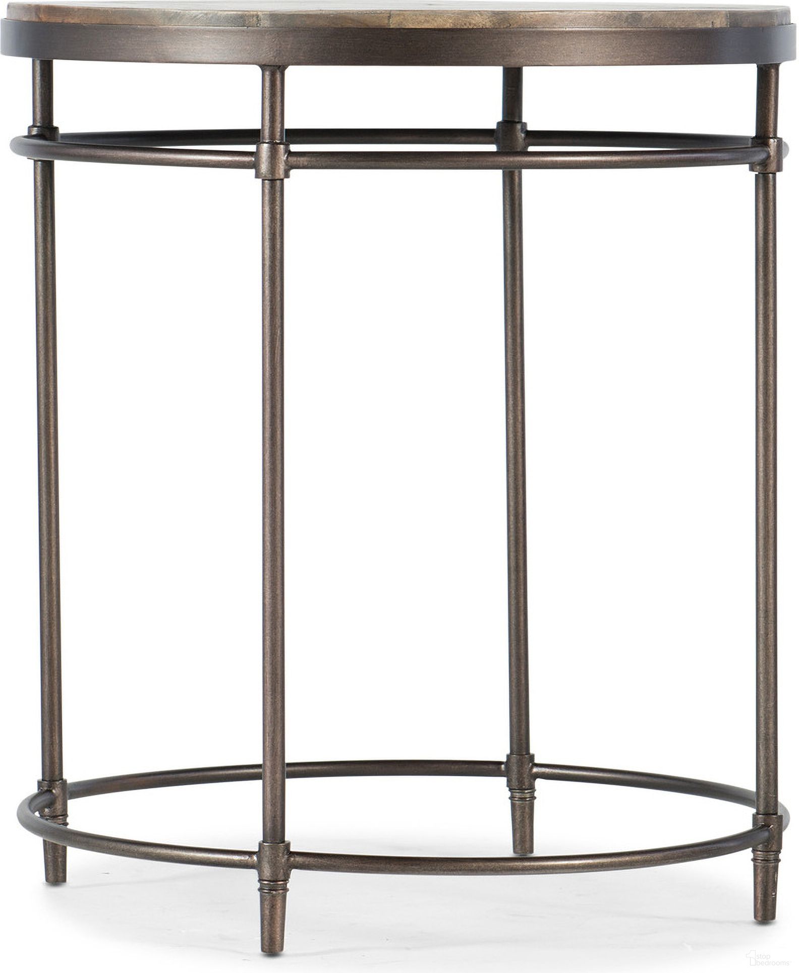 The appearance of Commerce and Market St Armand Light Wood Round End Table designed by Hooker in the transitional interior design. This light wood piece of furniture  was selected by 1StopBedrooms from Commerce and Market Collection to add a touch of cosiness and style into your home. Sku: 5601-80113-LTWD. Material: Acacia.