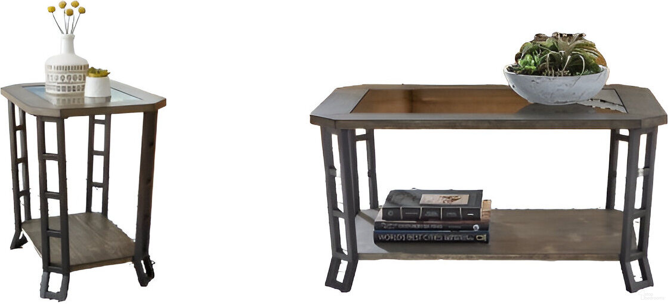 St. Augustine Occasional Table Set In Weathered Pine by Null Furniture