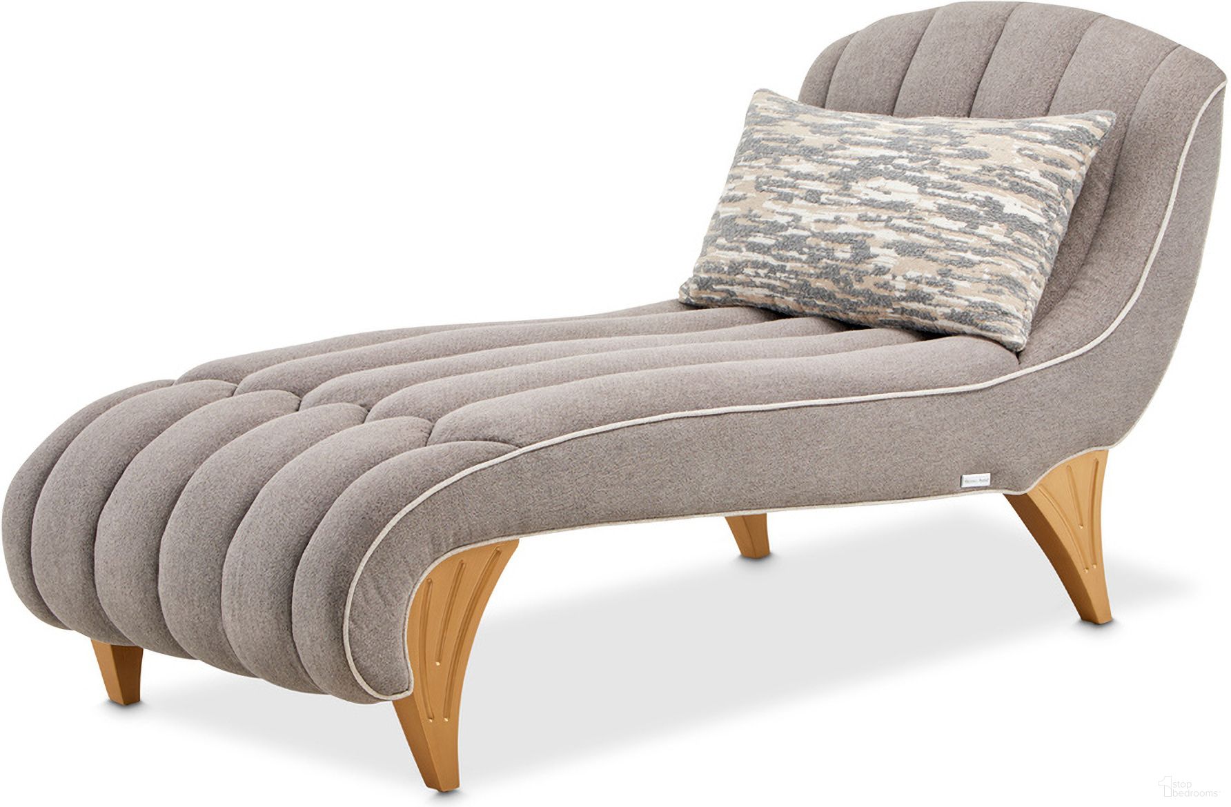 The appearance of St. Charles Chaise In Dove Gray designed by Michael Amini in the transitional interior design. This dove gray piece of furniture was selected by 1StopBedrooms from St. Charles Collection to add a touch of cosiness and style into your home. Sku: 9088841-STRTS-803. Material: Poplar.