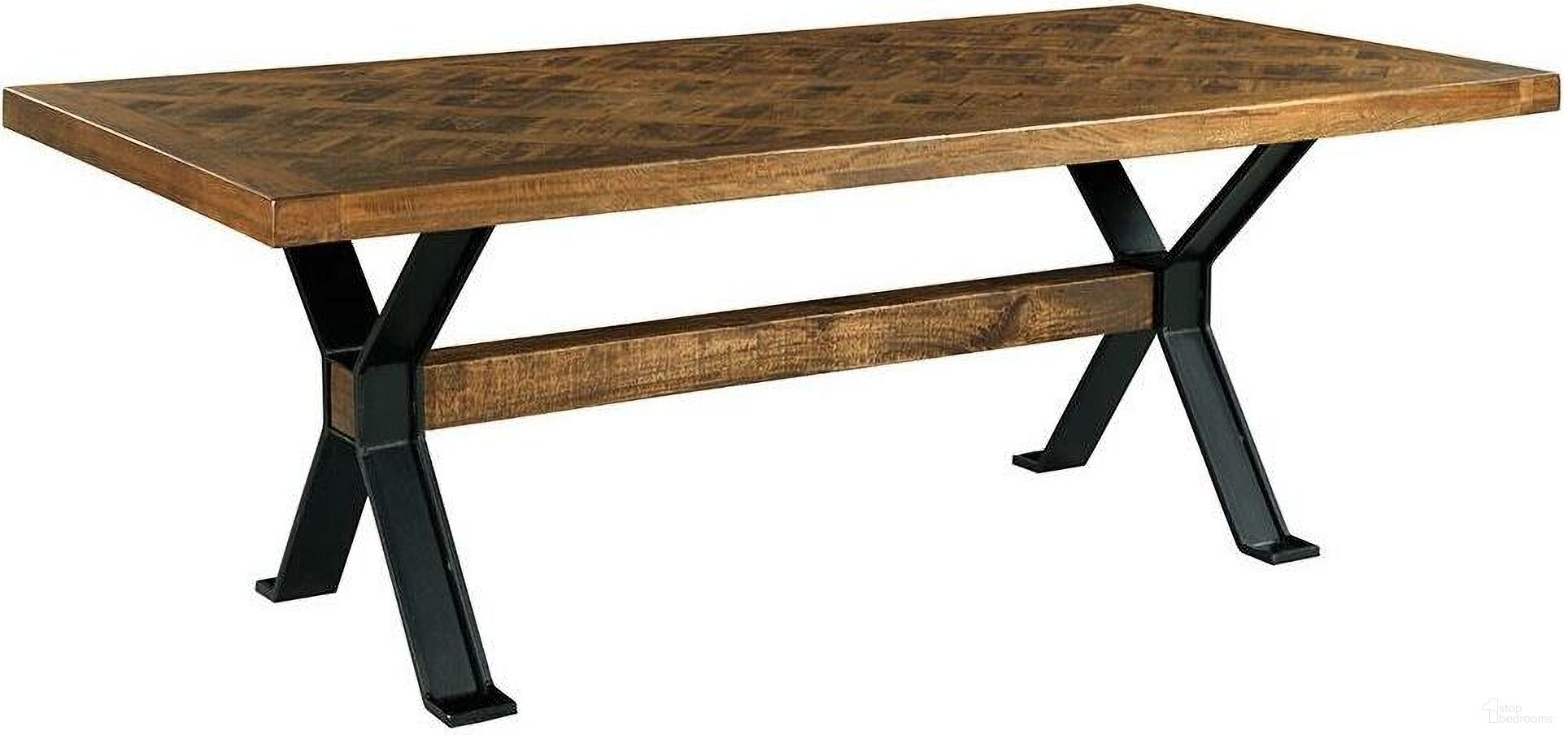 St. Florian Trestle Dining Table In Charred Ecru