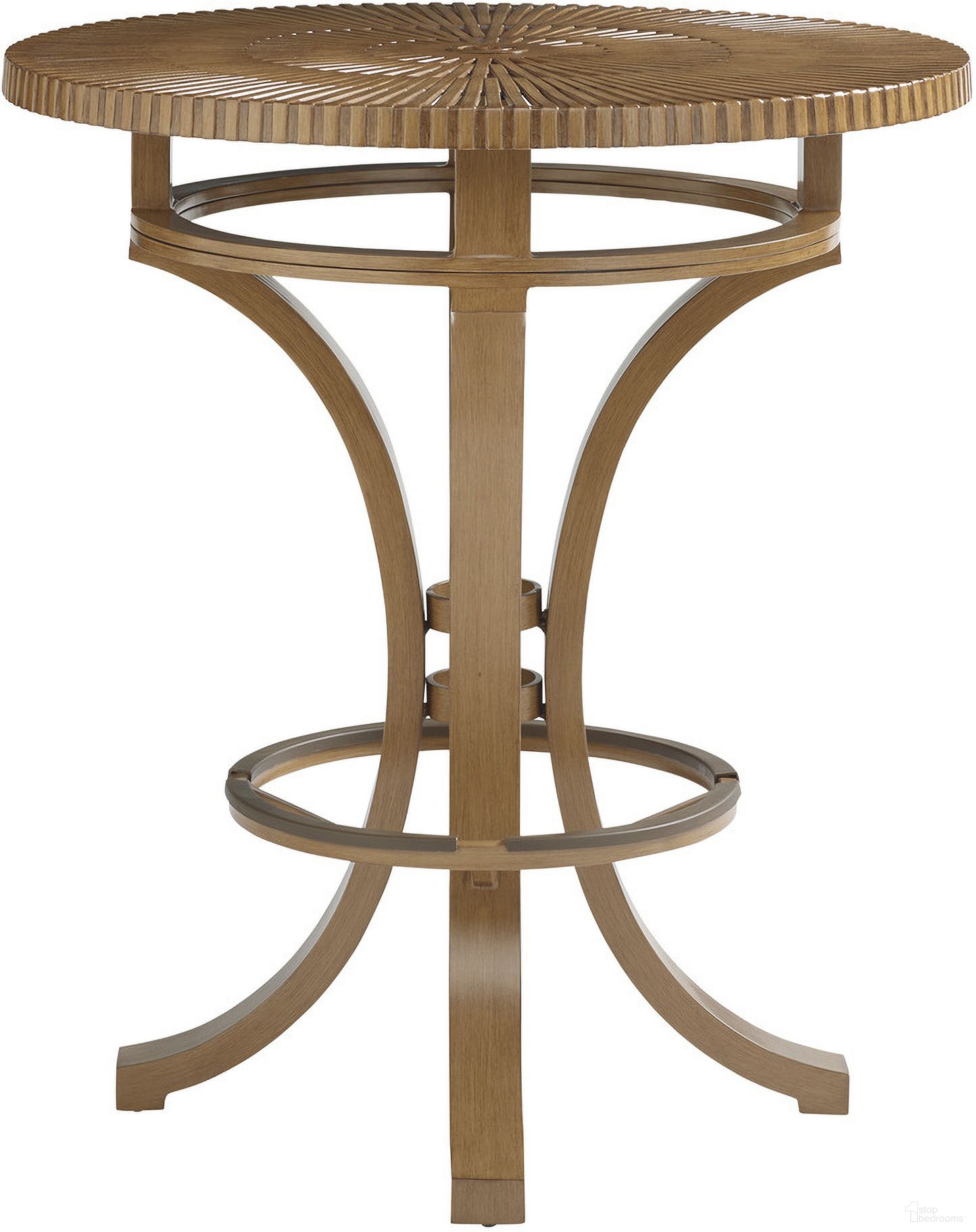 St Tropez High/Low Bistro Table In Medium Brown
