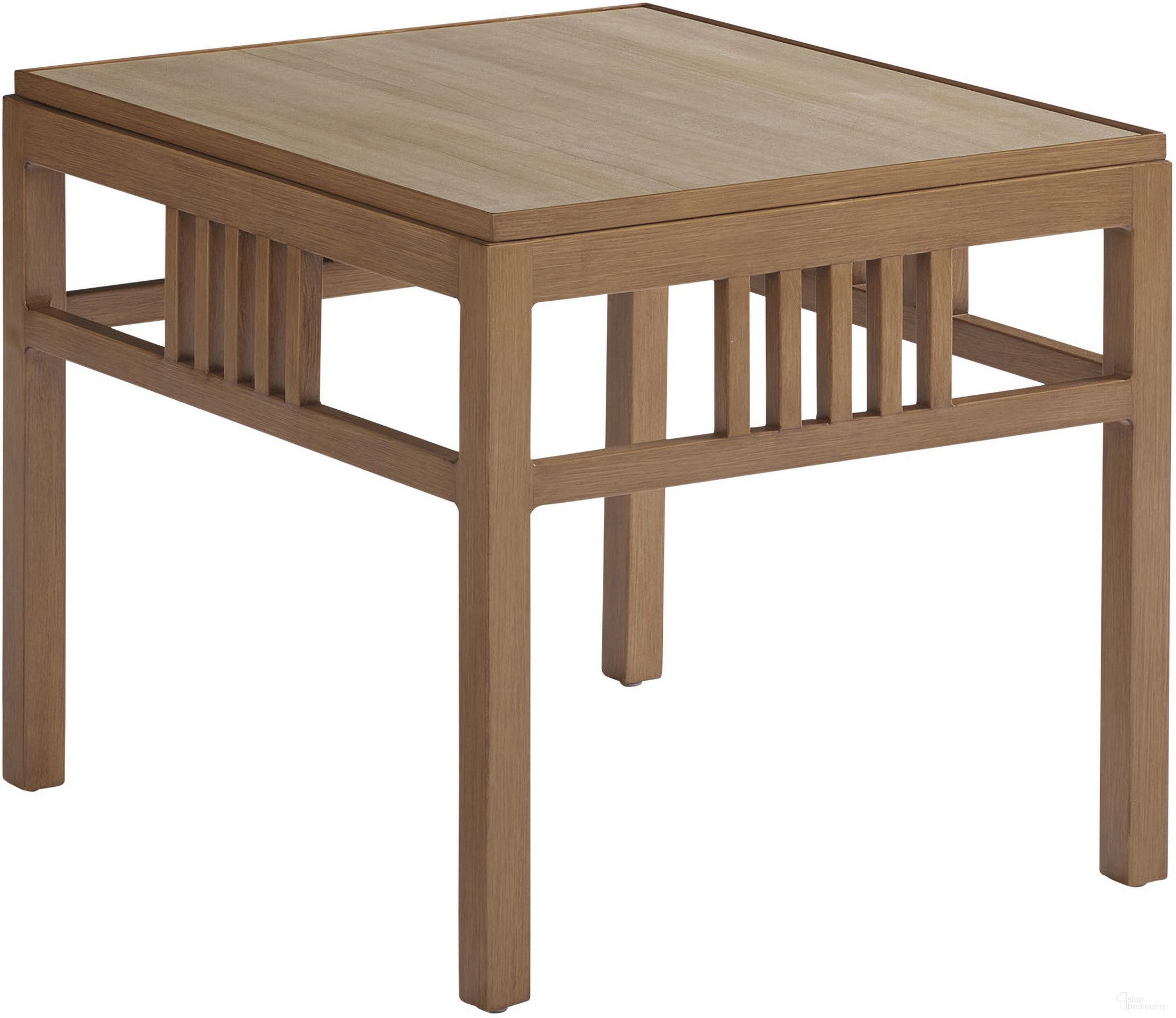 The appearance of St Tropez Rectangular End Table In Medium Brown designed by Tommy Bahama in the modern / contemporary interior design. This medium brown piece of furniture was selected by 1StopBedrooms from St Tropez Collection to add a touch of cosiness and style into your home. Sku: 3925-955C. Material: Aluminum.