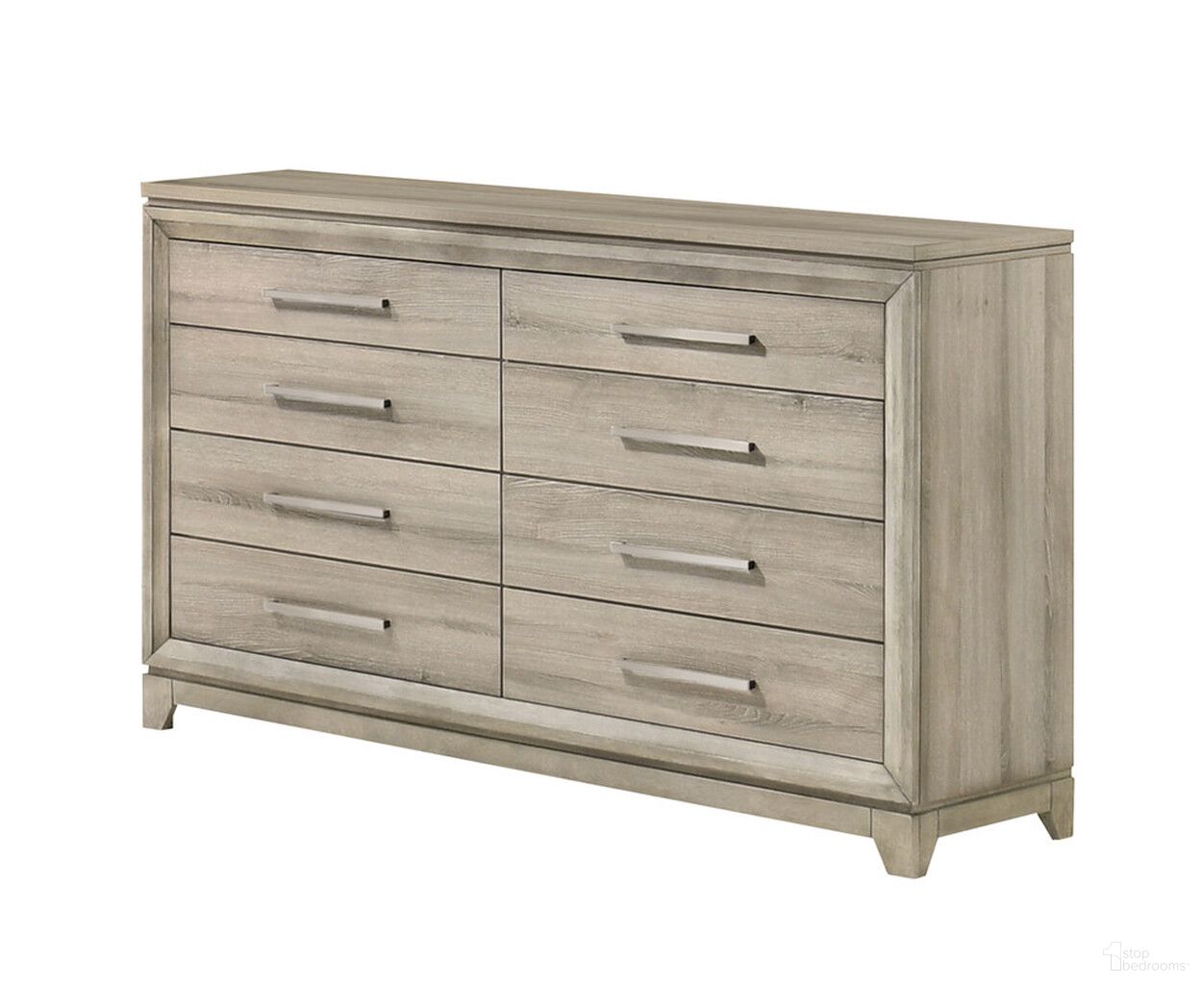 Stacy 6-Drawers Dresser In Weathered Greige