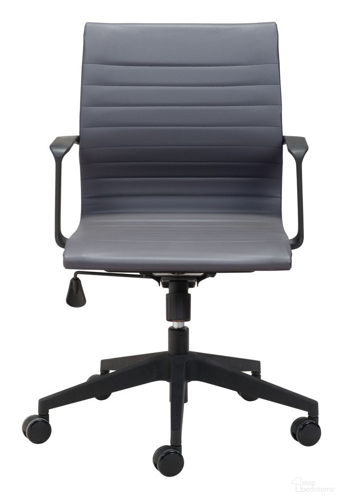 Stacy Office Chair In Dark Gray