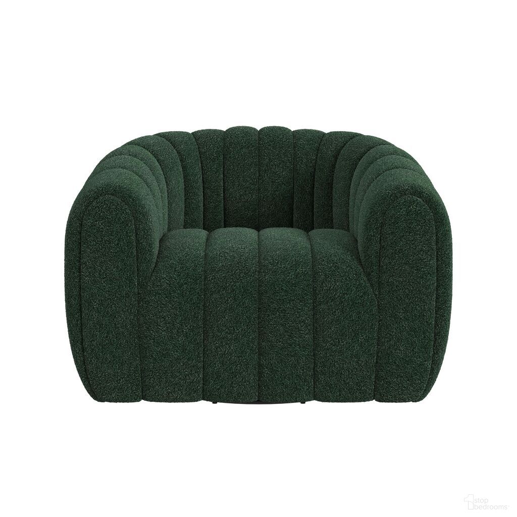 The appearance of Stacy Swivel Chair In Hunter Green designed by Picket House in the modern / contemporary interior design. This hunter green piece of furniture was selected by 1StopBedrooms from Stacy Collection to add a touch of cosiness and style into your home. Sku: U-14920-11460-101. Material: Foam.