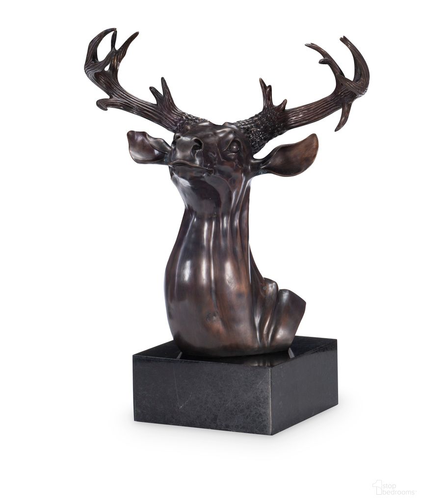 The appearance of Stag Accessory In Bronze designed by Maitland-Smith in the modern / contemporary interior design. This bronze piece of furniture was selected by 1StopBedrooms from Maitland Smith Collection to add a touch of cosiness and style into your home. Sku: 8295-10. Material: Brass.