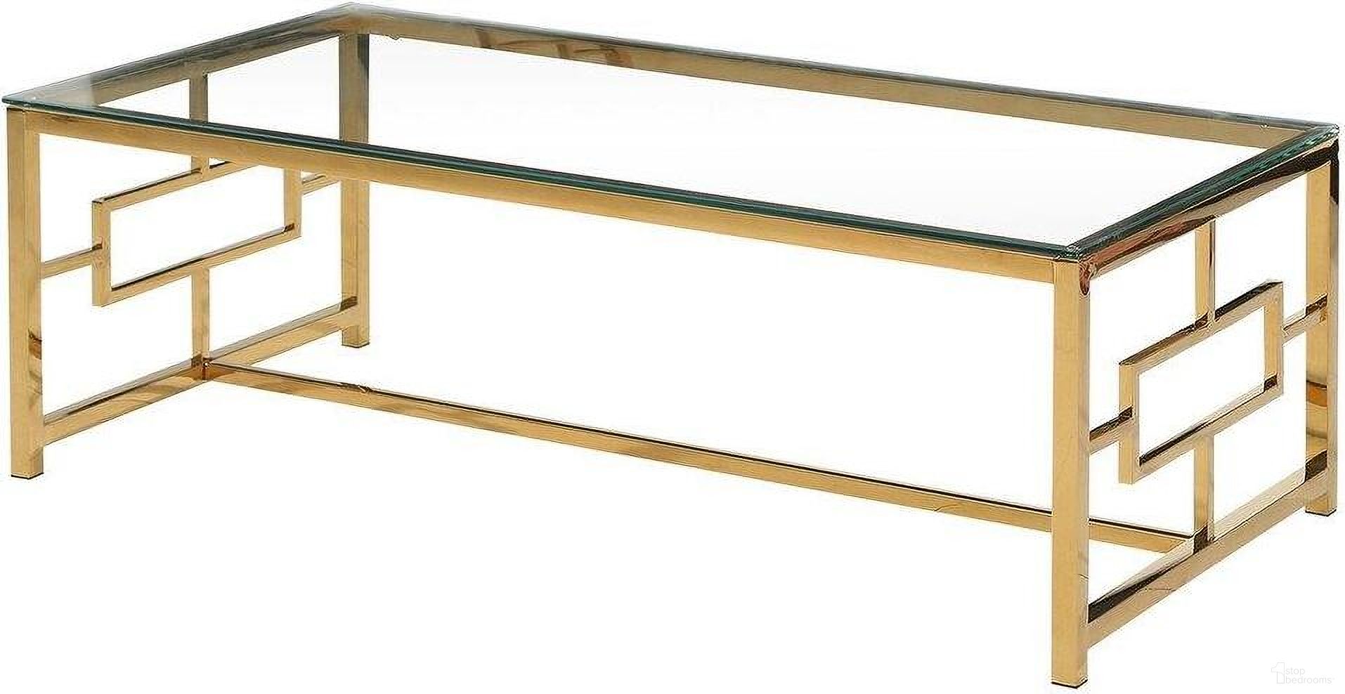 The appearance of Stainless Steel And Glass Coffee Table In Clear And Gold Base designed by Best Master Furniture in the modern / contemporary interior design. This clear gold piece of furniture was selected by 1StopBedrooms from to add a touch of cosiness and style into your home. Sku: E16. Material: Glass.