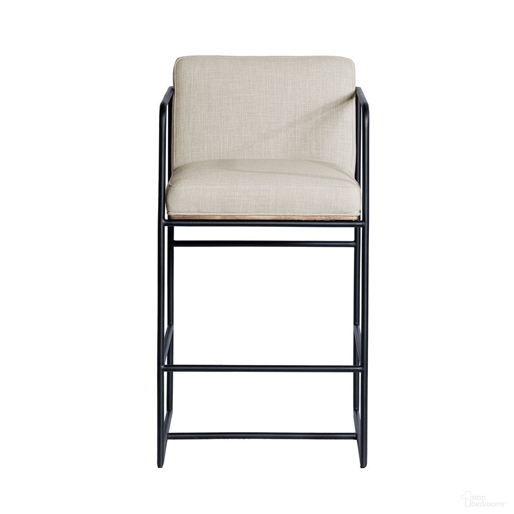 The appearance of Stamford Upholstered Seat Counter Stool with Wood Back and Metal Frame In Light Beige designed by Mercana in the modern / contemporary interior design. This light beige piece of furniture was selected by 1StopBedrooms from Stamford Collection to add a touch of cosiness and style into your home. Sku: 68764V. Material: Fabric.