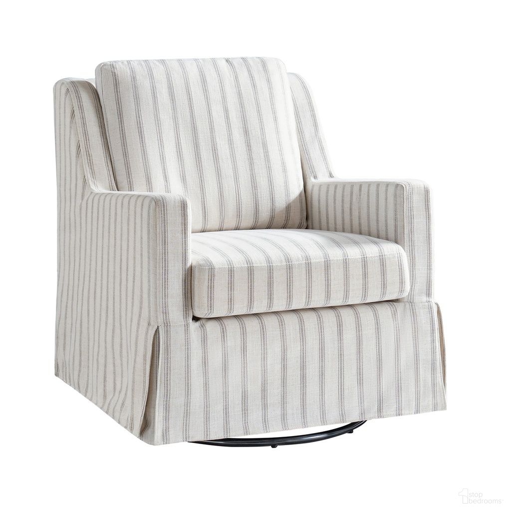 Stan Swivel Chair In Grey